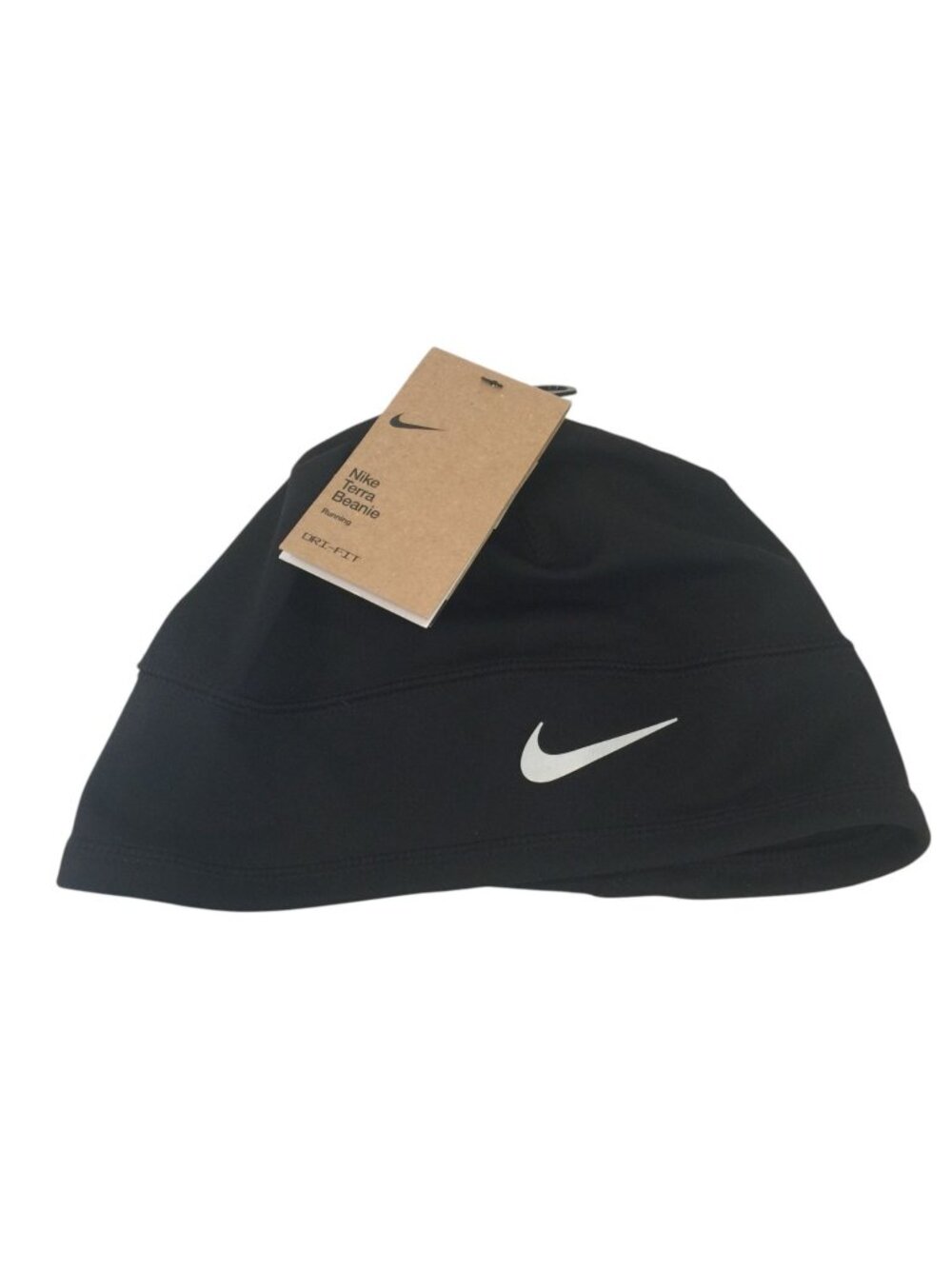 Nike Terra Beanie OSFM Black Dri-Fit Running Unisex Polyester Blend